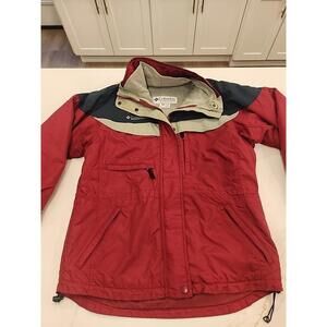 VINTAGE Columbia Jacket Women Medium Red 3 in 1
